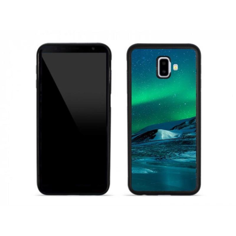 Gelový kryt mmCase na mobil Samsung Galaxy J6 Plus - polární záře
