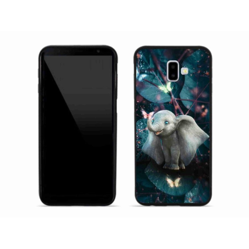 Gelový kryt mmCase na mobil Samsung Galaxy J6 Plus - roztomilý slon
