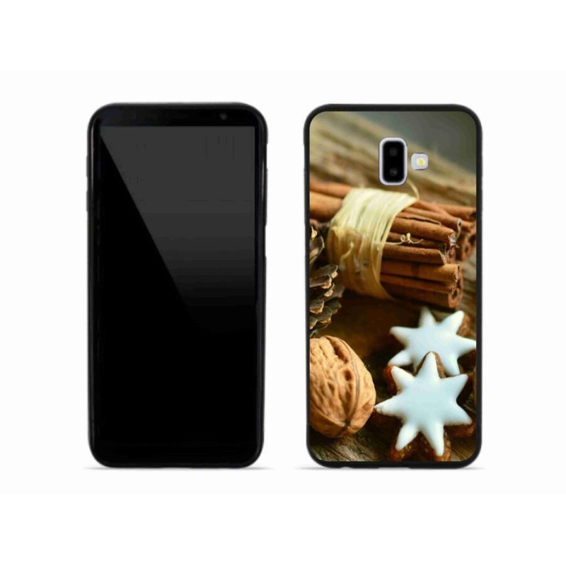 Gelový kryt mmCase na mobil Samsung Galaxy J6 Plus - skořice a perníčky