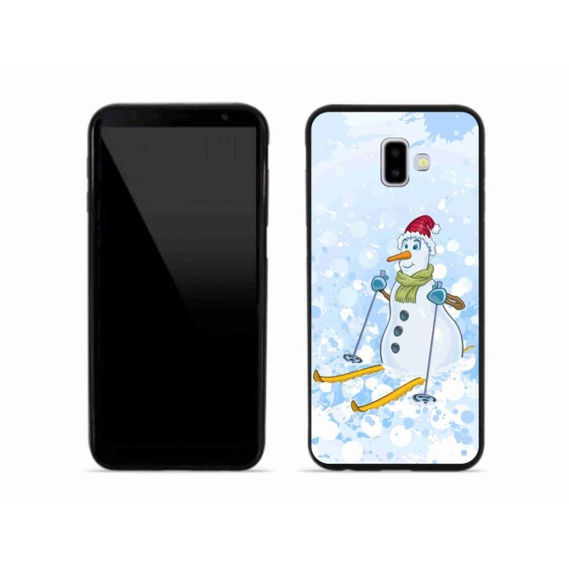 Gelový kryt mmCase na mobil Samsung Galaxy J6 Plus - sněhulák