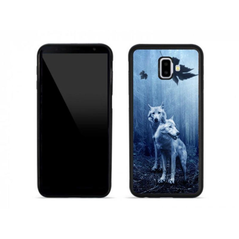 Gelový kryt mmCase na mobil Samsung Galaxy J6 Plus - vlci v lese
