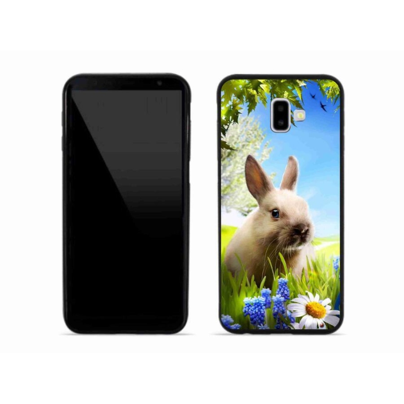 Gelový kryt mmCase na mobil Samsung Galaxy J6 Plus - zajíček