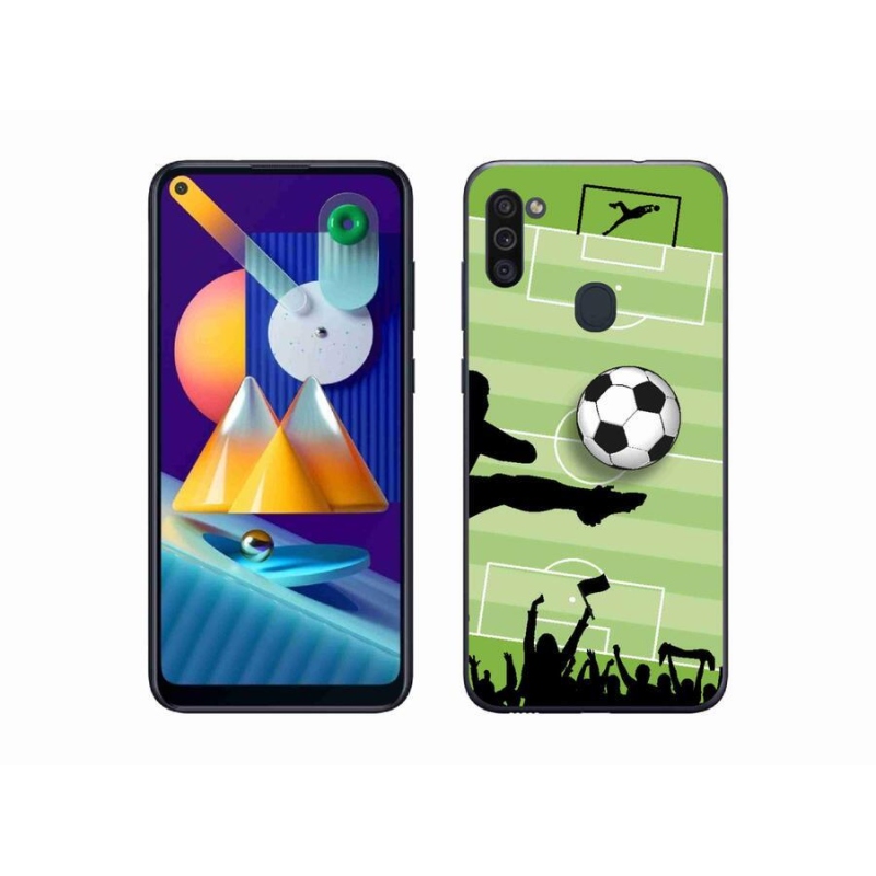Gelový kryt mmCase na mobil Samsung Galaxy M11 - fotbal 3