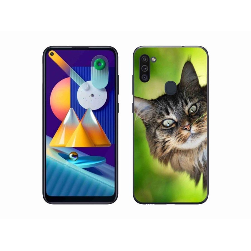 Gelový kryt mmCase na mobil Samsung Galaxy M11 - kočka 3
