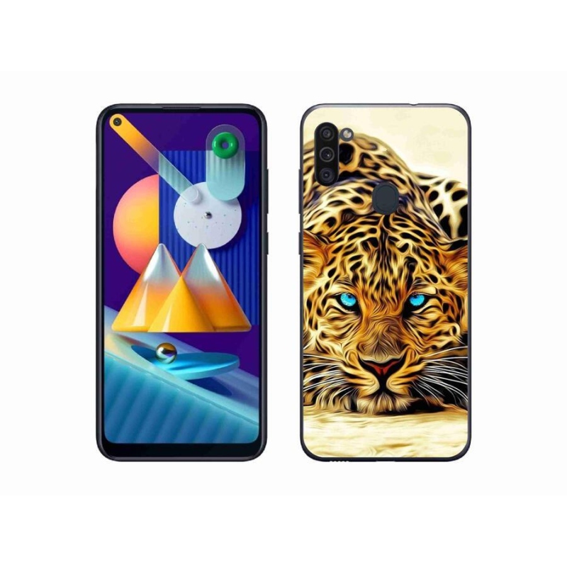 Gelový kryt mmCase na mobil Samsung Galaxy M11 - kreslený tygr