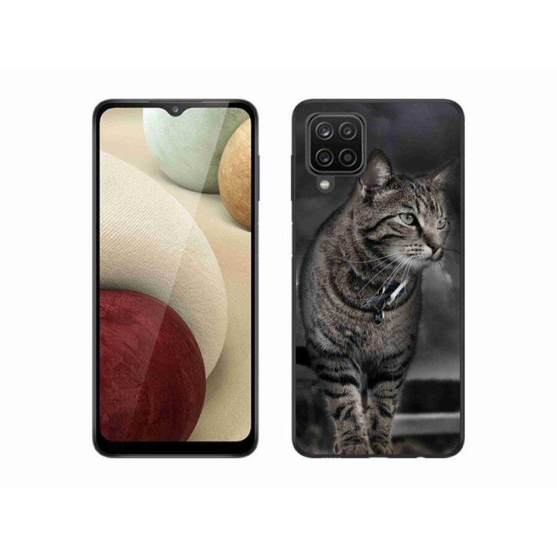 Gelový kryt mmCase na mobil Samsung Galaxy M12 - kočka