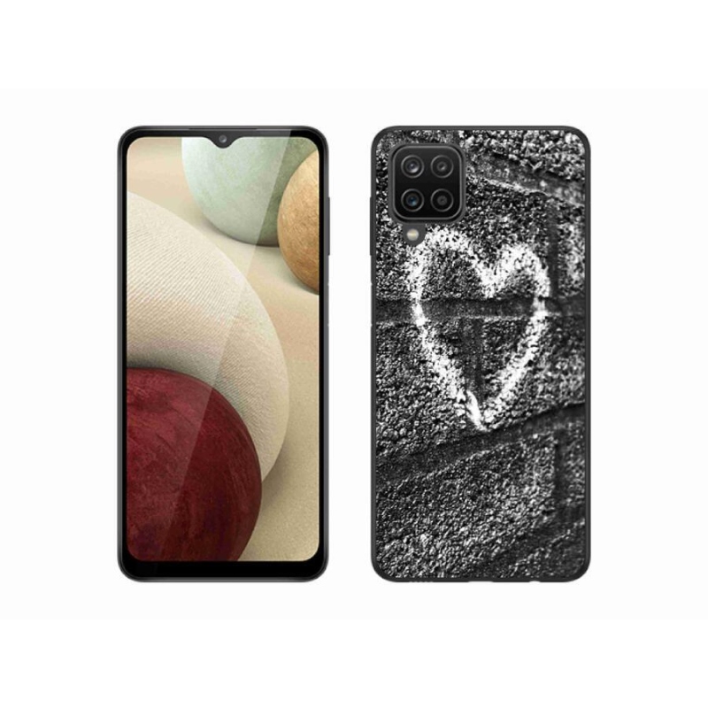 Gelový kryt mmCase na mobil Samsung Galaxy M12 - srdce na zdi