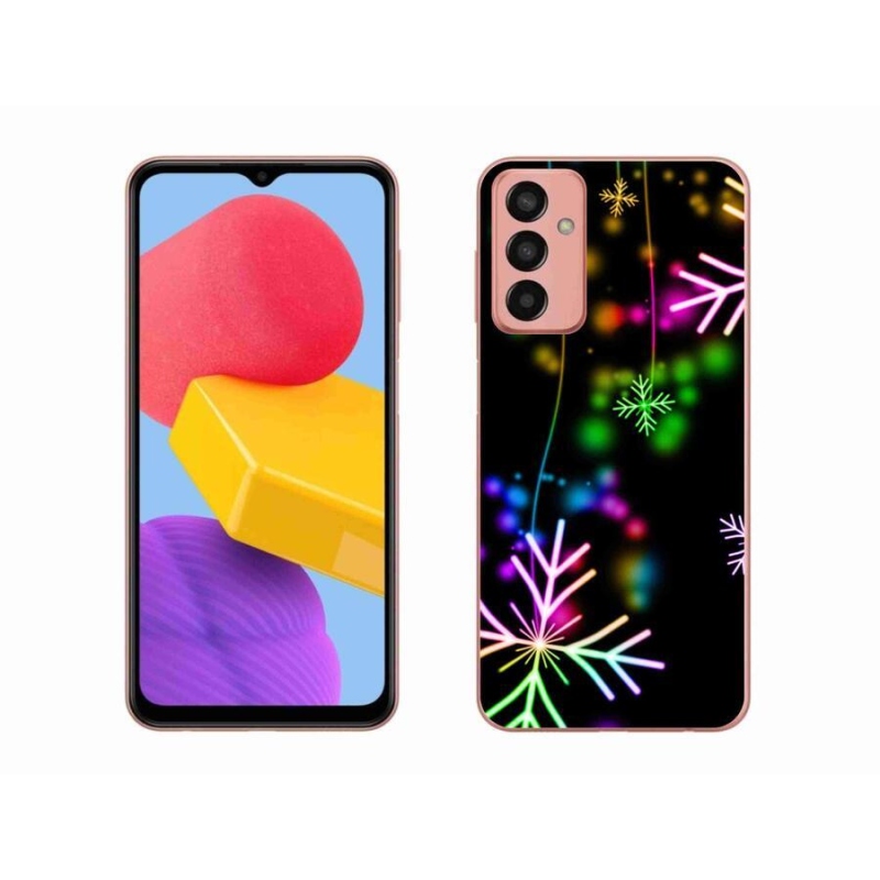 Gelový kryt mmCase na mobil Samsung Galaxy M13 - barevné vločky