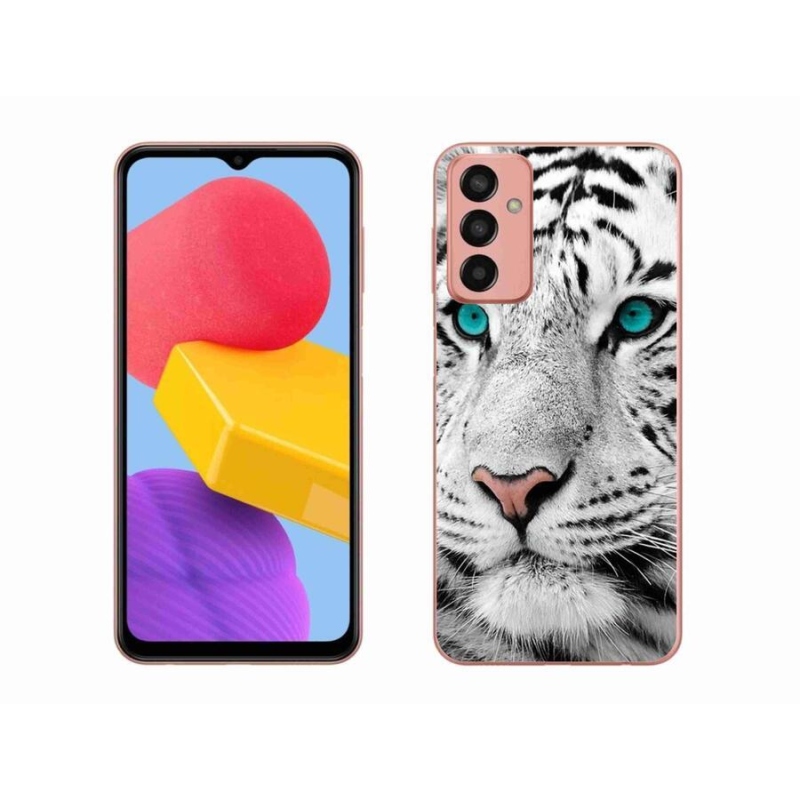Gelový kryt mmCase na mobil Samsung Galaxy M13 - bílý tygr