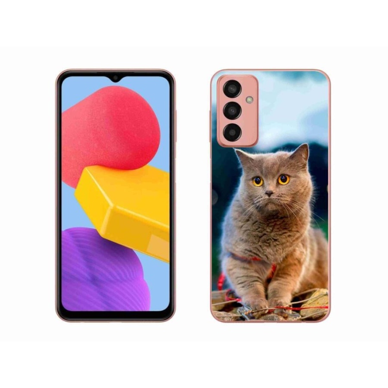 Gelový kryt mmCase na mobil Samsung Galaxy M13 - britská modrá 2