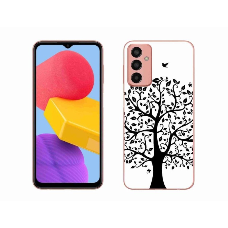 Gelový kryt mmCase na mobil Samsung Galaxy M13 - černobílý strom