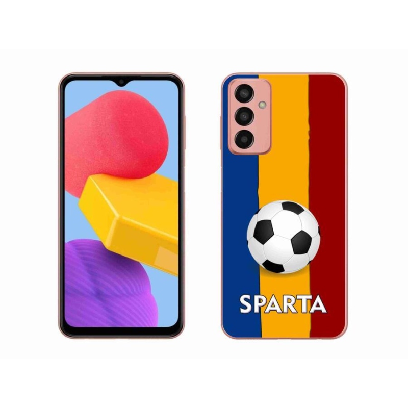 Gelový kryt mmCase na mobil Samsung Galaxy M13 - fotbal 1