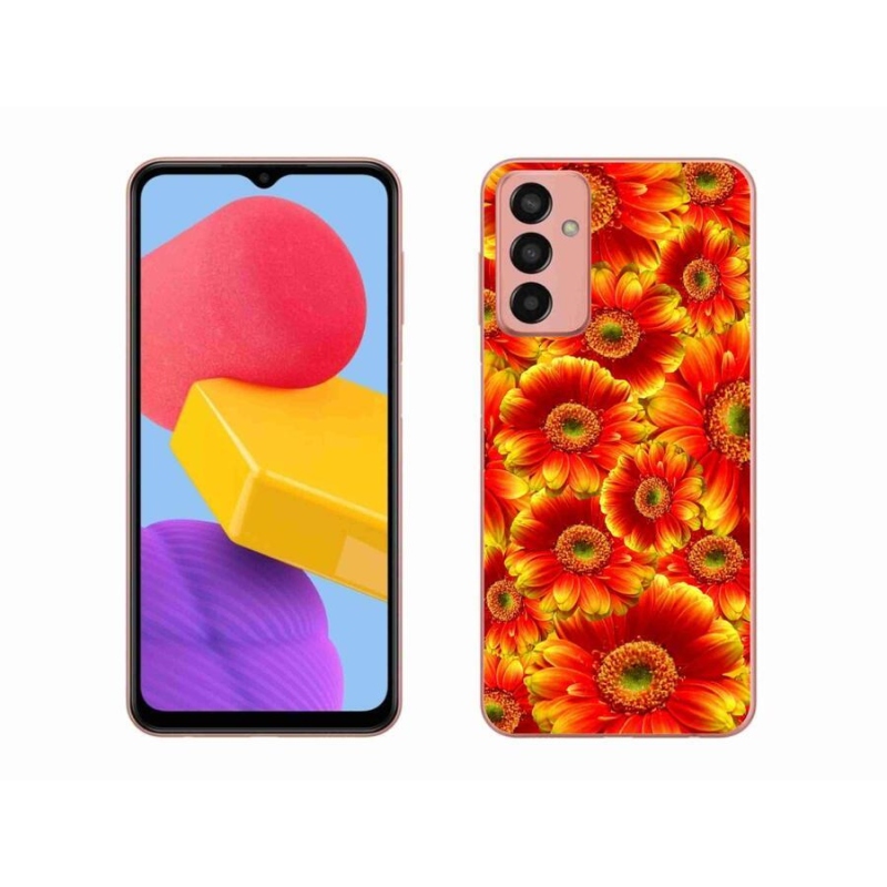 Gelový kryt mmCase na mobil Samsung Galaxy M13 - gerbera 1