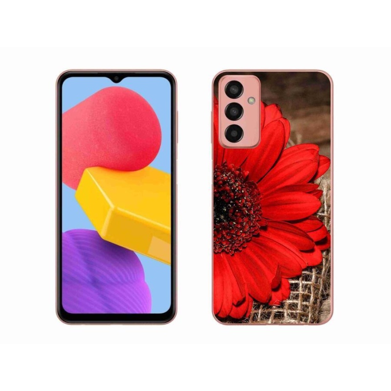 Gelový kryt mmCase na mobil Samsung Galaxy M13 - gerbera