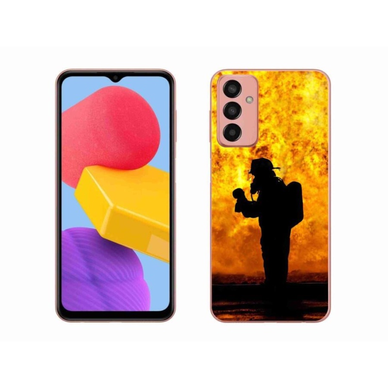 Gelový kryt mmCase na mobil Samsung Galaxy M13 - hasič