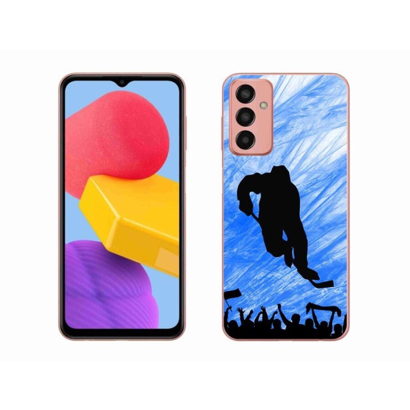 Gelový kryt mmCase na mobil Samsung Galaxy M13 - hokejový hráč