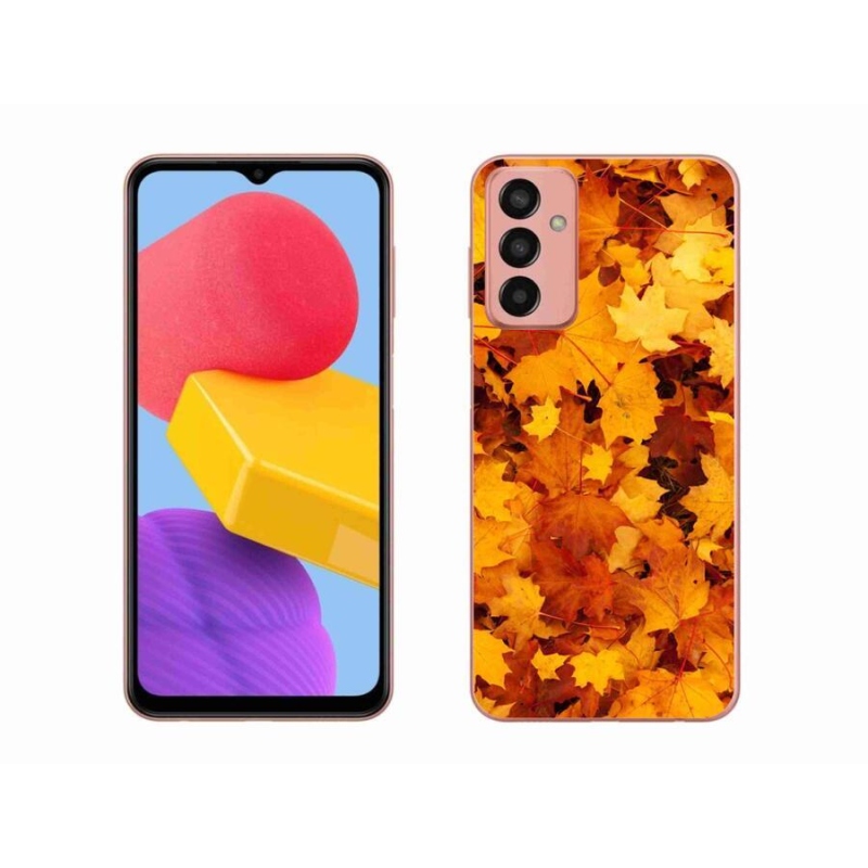 Gelový kryt mmCase na mobil Samsung Galaxy M13 - javorové listy