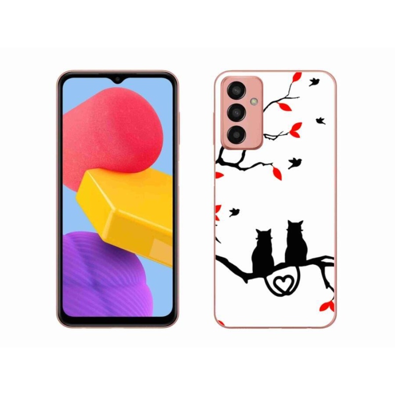 Gelový kryt mmCase na mobil Samsung Galaxy M13 - kočičí láska