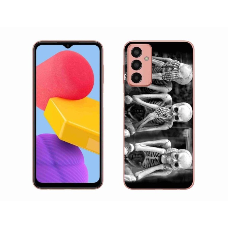 Gelový kryt mmCase na mobil Samsung Galaxy M13 - kostlivci