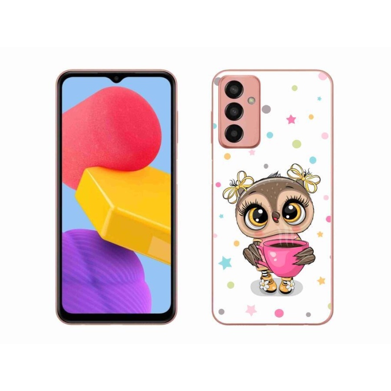 Gelový kryt mmCase na mobil Samsung Galaxy M13 - kreslená sovička