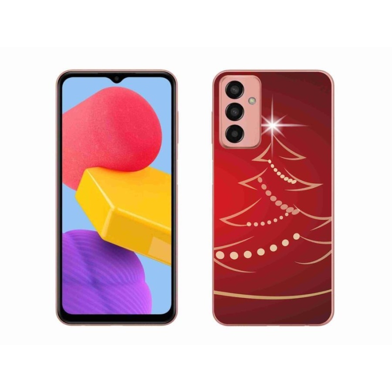 Gelový kryt mmCase na mobil Samsung Galaxy M13 - kreslený vánoční stromek