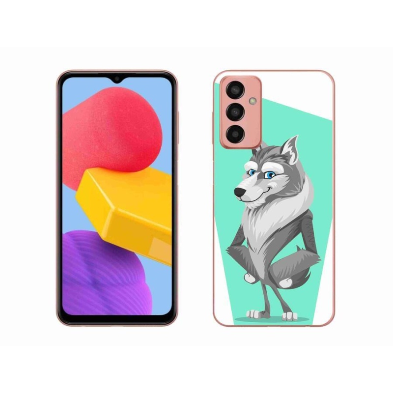 Gelový kryt mmCase na mobil Samsung Galaxy M13 - kreslený vlk