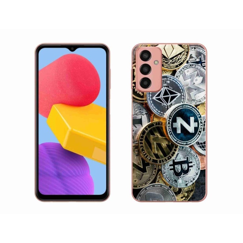 Gelový kryt mmCase na mobil Samsung Galaxy M13 - kryptoměny