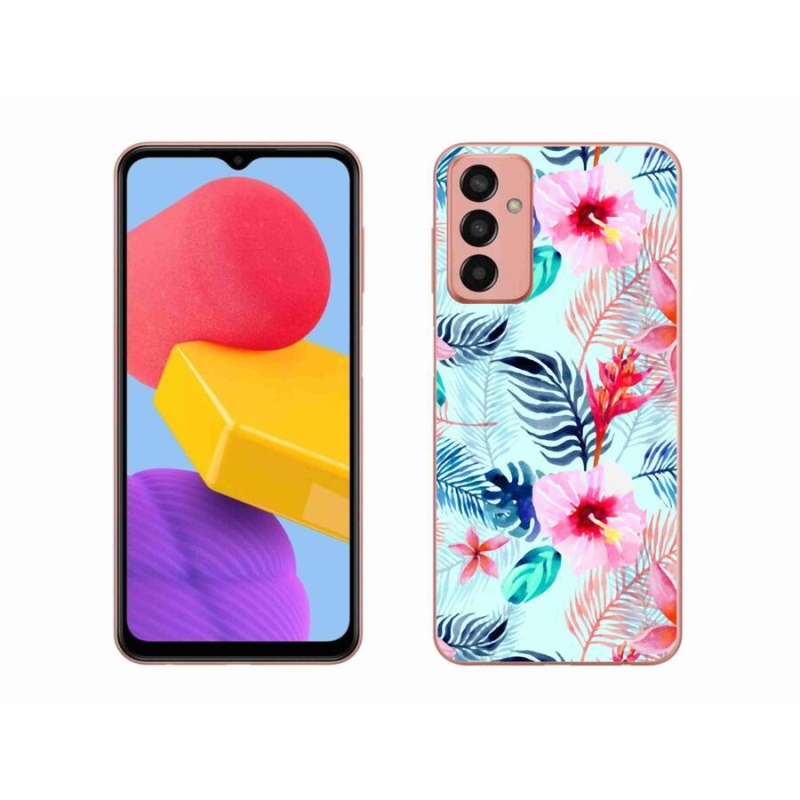 Gelový kryt mmCase na mobil Samsung Galaxy M13 - květiny