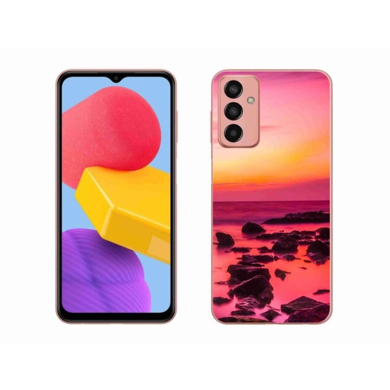 Gelový kryt mmCase na mobil Samsung Galaxy M13 - moře a záře