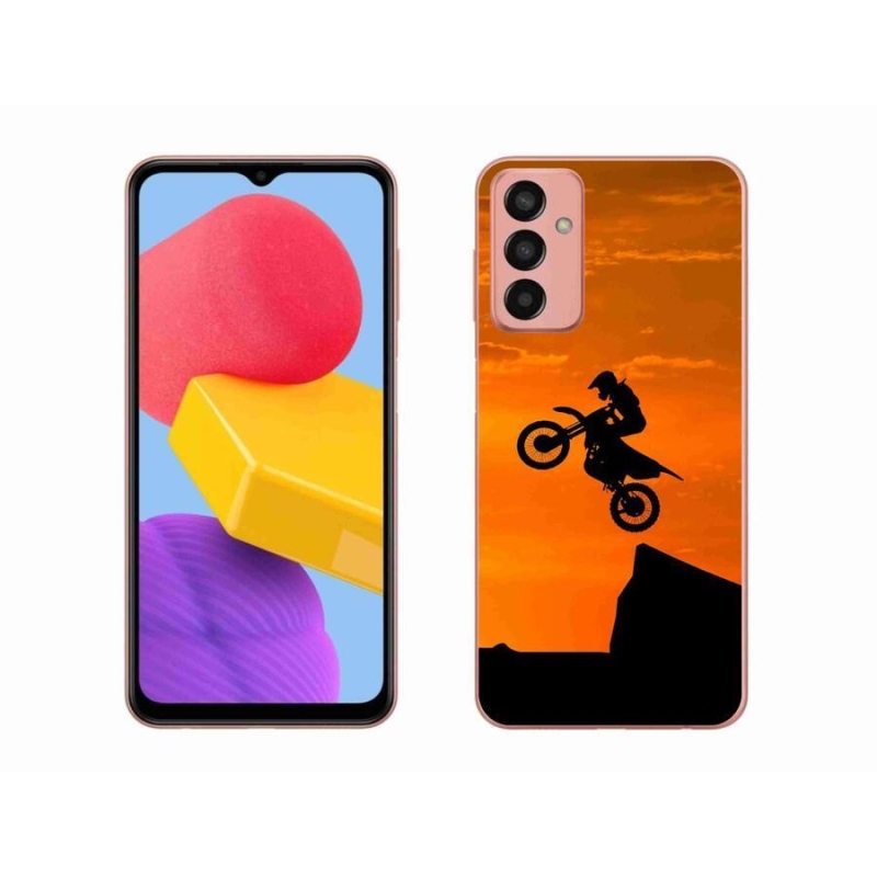 Gelový kryt mmCase na mobil Samsung Galaxy M13 - motocross