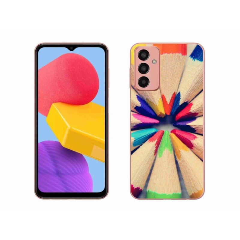 Gelový kryt mmCase na mobil Samsung Galaxy M13 - pastelky