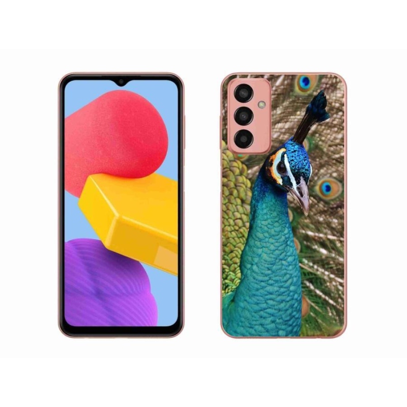 Gelový kryt mmCase na mobil Samsung Galaxy M13 - páv