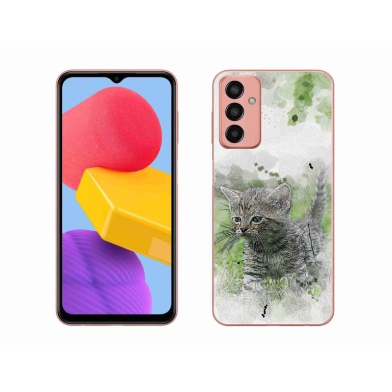 Gelový kryt mmCase na mobil Samsung Galaxy M13 - roztomilé kotě 1