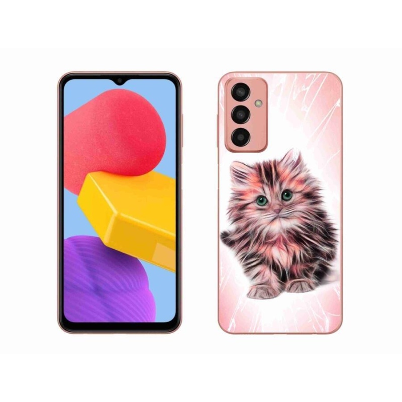 Gelový kryt mmCase na mobil Samsung Galaxy M13 - roztomilé kotě