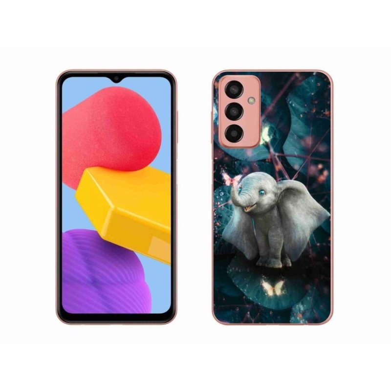 Gelový kryt mmCase na mobil Samsung Galaxy M13 - roztomilý slon