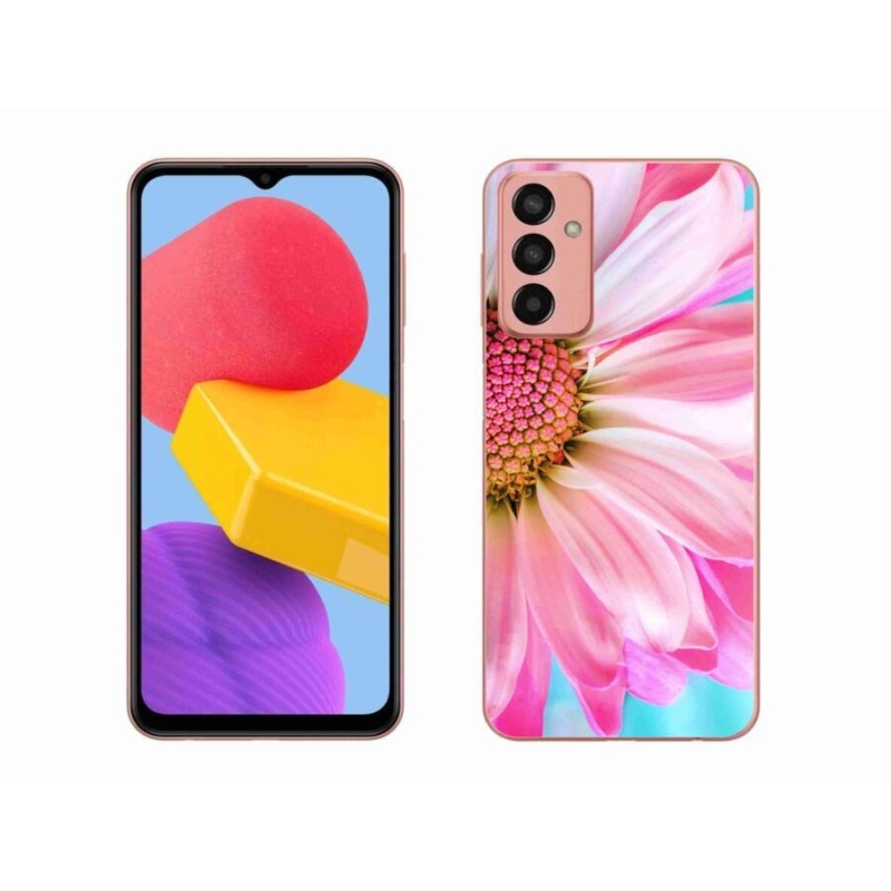 Gelový kryt mmCase na mobil Samsung Galaxy M13 - růžová květina