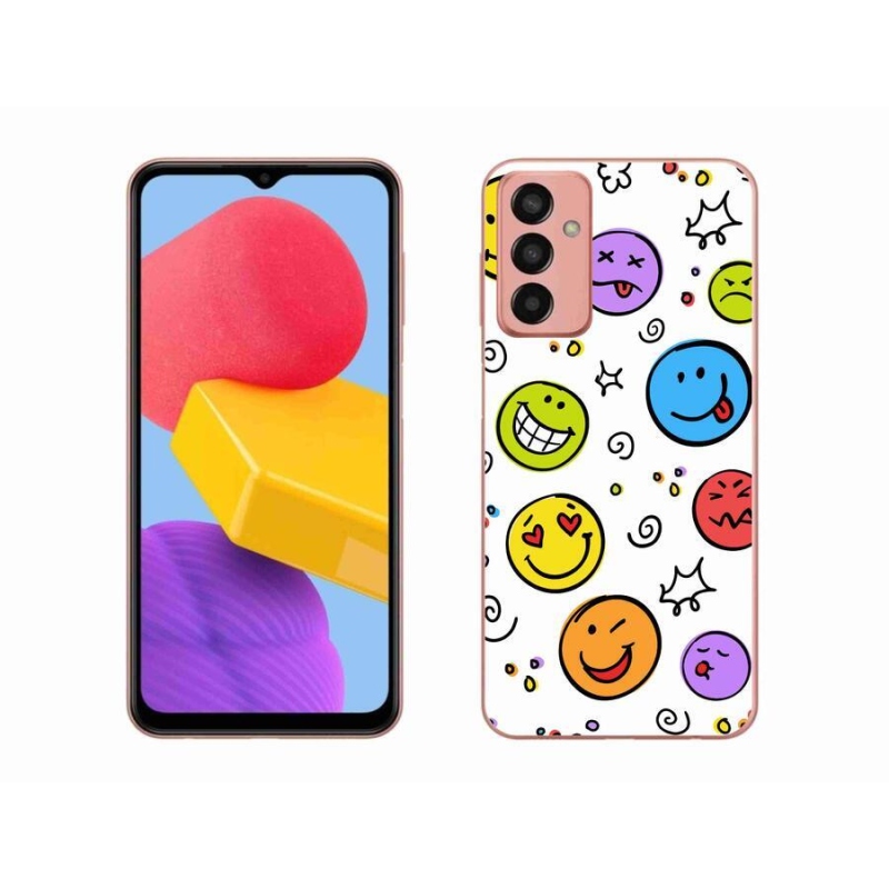 Gelový kryt mmCase na mobil Samsung Galaxy M13 - smajlíci