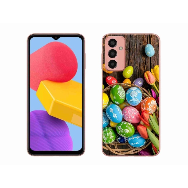 Gelový kryt mmCase na mobil Samsung Galaxy M13 - velikonoční vajíčka