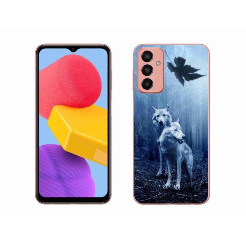 Gelový kryt mmCase na mobil Samsung Galaxy M13 - vlci v lese