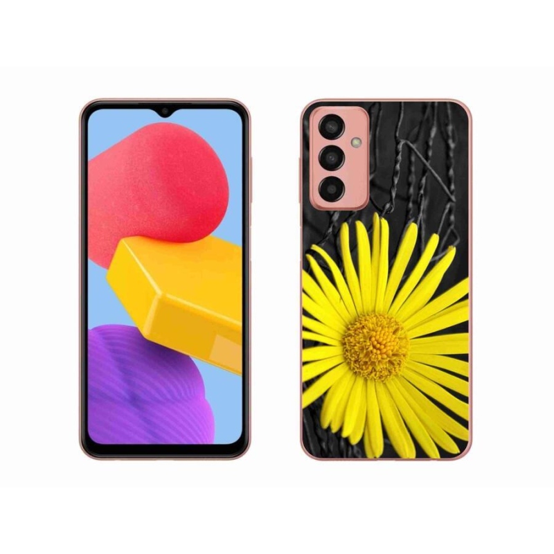 Gelový kryt mmCase na mobil Samsung Galaxy M13 - žlutá květina