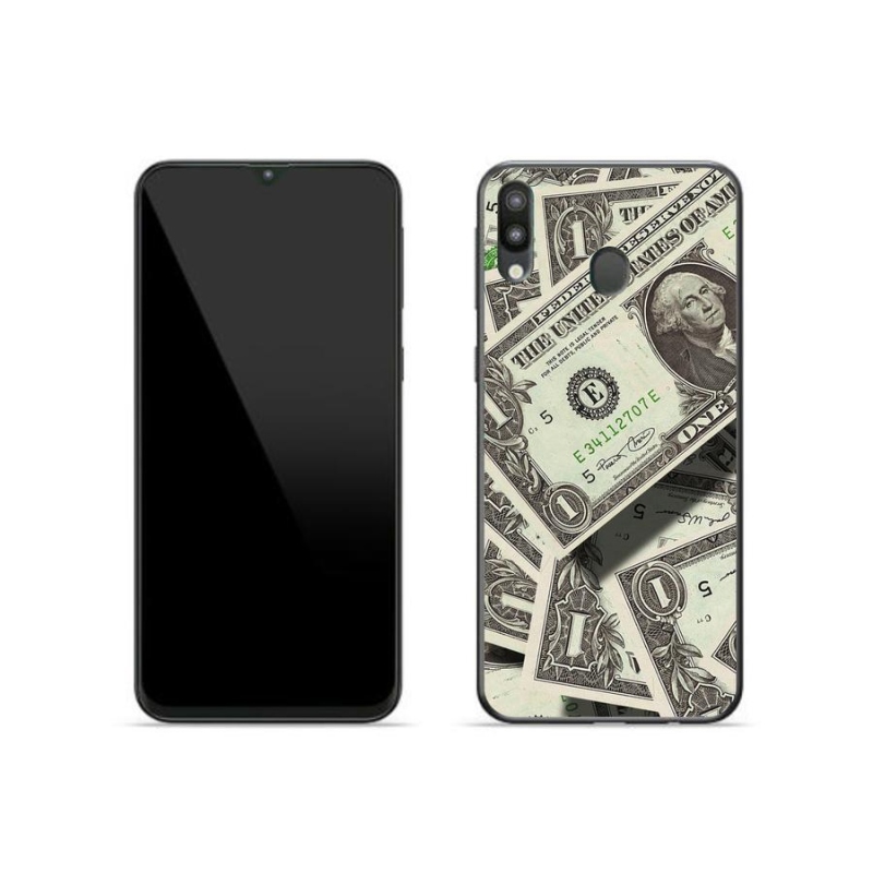 Gelový kryt mmCase na mobil Samsung Galaxy M20 - americký dolar