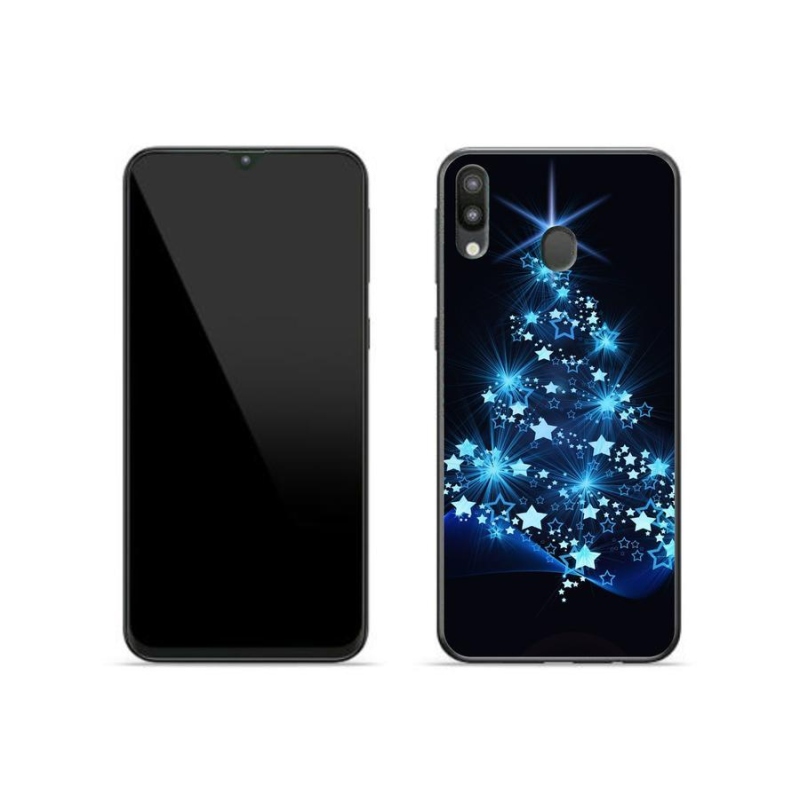 Gelový kryt mmCase na mobil Samsung Galaxy M20 - vánoční stromek