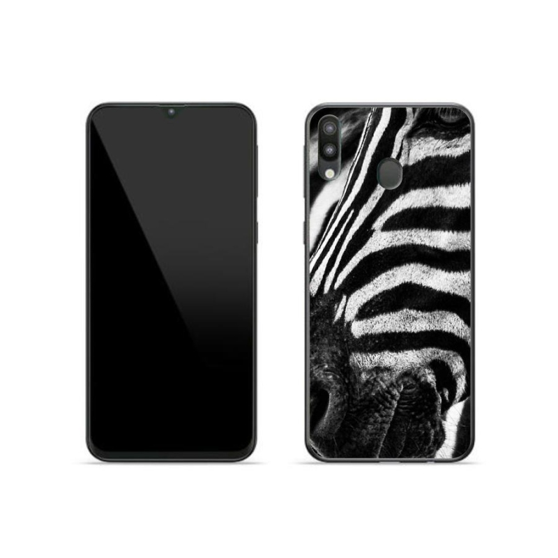 Gelový kryt mmCase na mobil Samsung Galaxy M20 - zebra