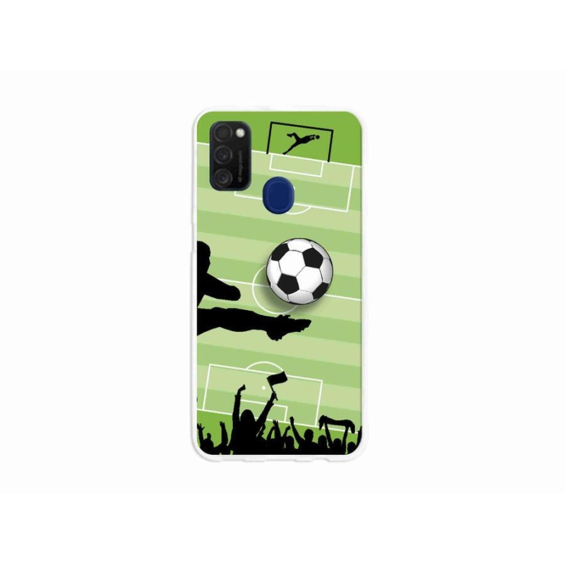 Gelový kryt mmCase na mobil Samsung Galaxy M21 - fotbal 3