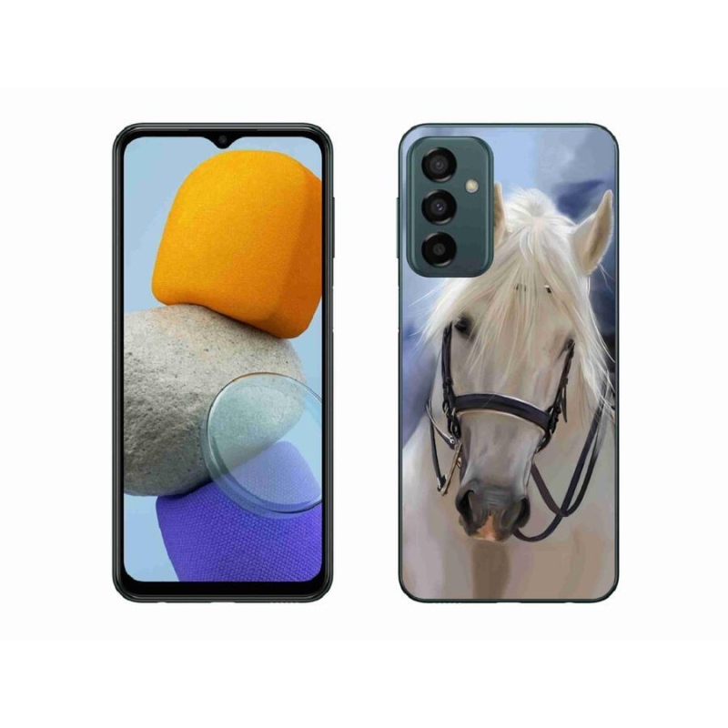 Gelový kryt mmCase na mobil Samsung Galaxy M23 5G - bílý kůň