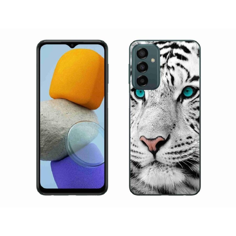 Gelový kryt mmCase na mobil Samsung Galaxy M23 5G - bílý tygr