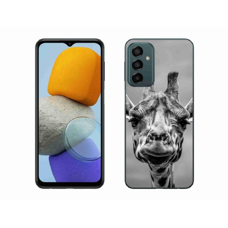 Gelový kryt mmCase na mobil Samsung Galaxy M23 5G - černobílá žirafa