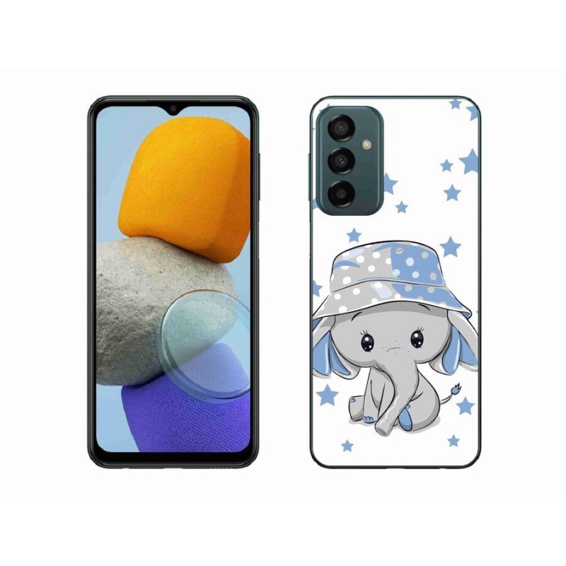 Gelový kryt mmCase na mobil Samsung Galaxy M23 5G - modrý slon