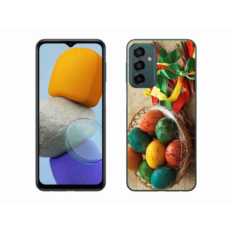 Gelový kryt mmCase na mobil Samsung Galaxy M23 5G - pomlázky a vajíčka