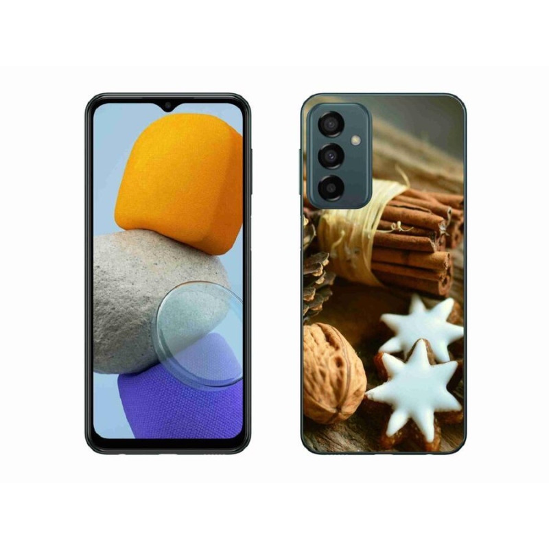 Gelový kryt mmCase na mobil Samsung Galaxy M23 5G - skořice a perníčky